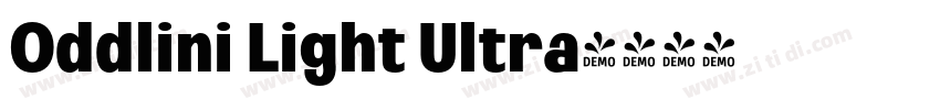 Oddlini Light Ultra字体转换